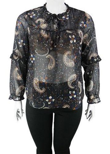 Blouse manches longues ---Bleu-46 - XL-Fminin - gemo - Modalova