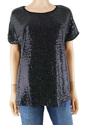 T-shirt manches courtes---Noir-42 - L-Fminin - etam - Modalova