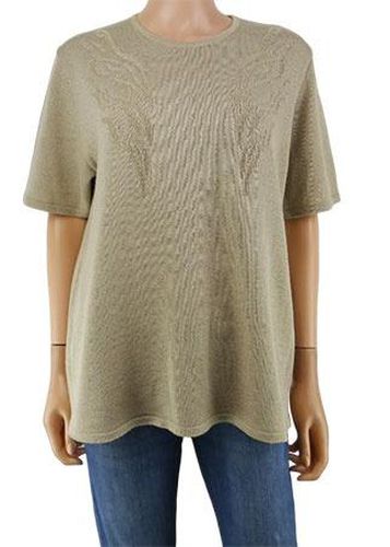 Pull manches courtes---Beige-42 - L-Fminin - griffon frres - Modalova