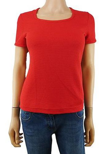 T-shirt manches courtes ---Rouge-34 - S-Fminin - naf naf - Modalova