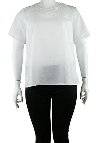 Top manches courtes ---Blanc-48 - XL-Fminin - daxon - Modalova