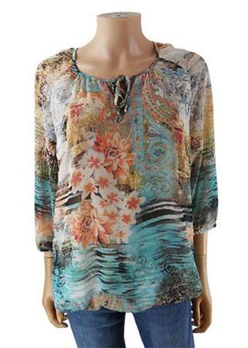 Blouse manches longues---Multicolore-38 - M-Fminin - christine laure - Modalova