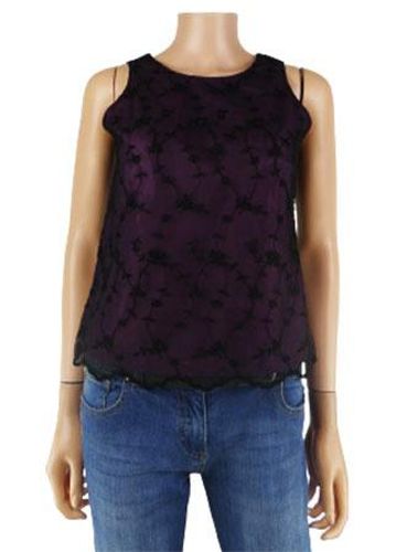 Top sans manches ---Noir-36 - S-Fminin - camaeu - Modalova