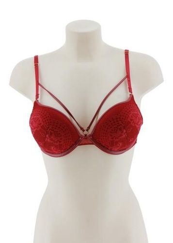 Soutien gorge 90 B push-up dentelle floral ---Basic-/-Fminin - secret possessions - Modalova