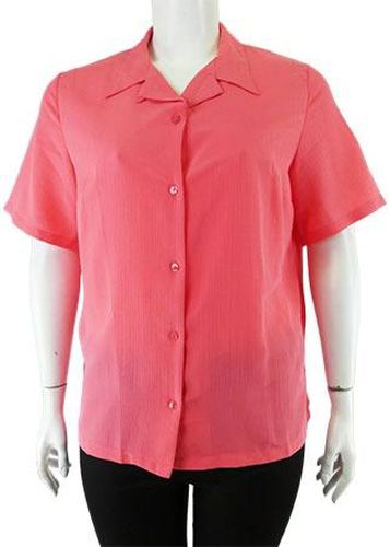 Chemise manches courtes---Rose-48 - XL-Fminin - damart - Modalova