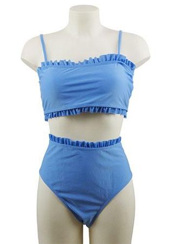 Maillot de Bain 2 pices---Bleu-46 - XL-Fminin - shein - Modalova