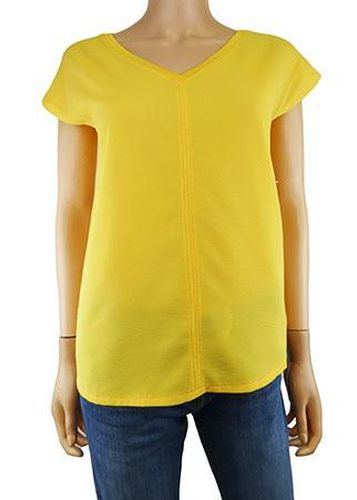 T-shirt sans manches ---Jaune-34 - S-Fminin - camaeu - Modalova