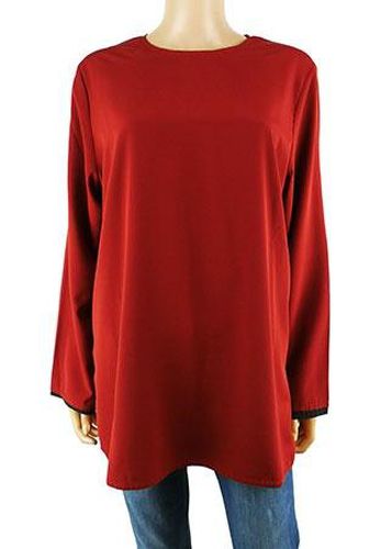 Blouse manches longues rversible ---Bordeaux-44 - L-Fminin - anne weyburn - Modalova