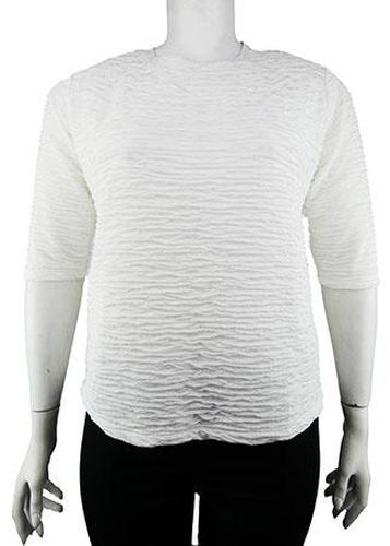 Top manches 3/4---Blanc cass-46 - XL-Fminin - new chic paris - Modalova