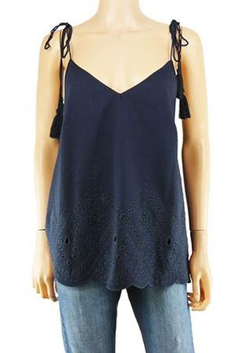 Top a bretelles---Bleu fonc-38 - M-Fminin - tara jarmon - Modalova