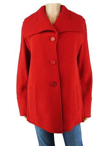 Veste manches longues 90% laine---Rouge-40 - M-Fminin - lucia - Modalova