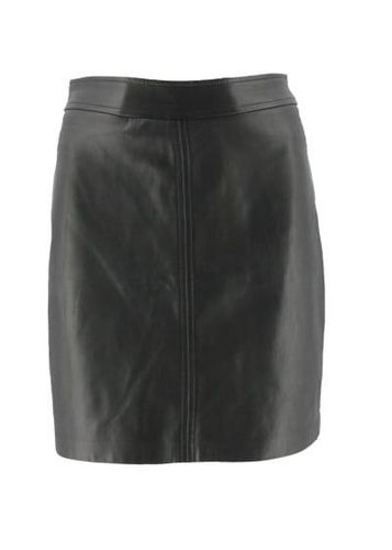 Jupe simili cuir---Noir-36 - S-Fminin - amisu - Modalova