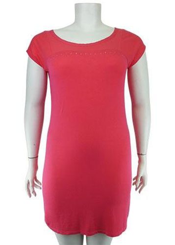 Robe sans manches---Rose-46 - XL-Fminin - camaeu - Modalova