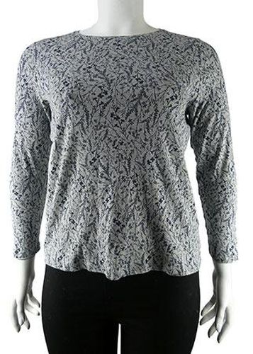 T-shirt manches longues---Gris-46 - XL-Fminin - m&s collection - Modalova