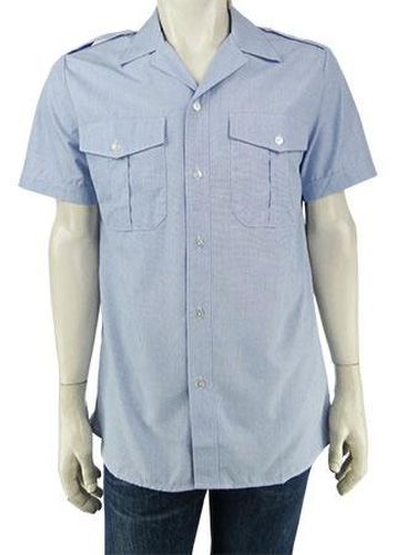 Chemise manches courtes-BCBC--Bleu-M-Masculin - Label Emmaus - Modalova