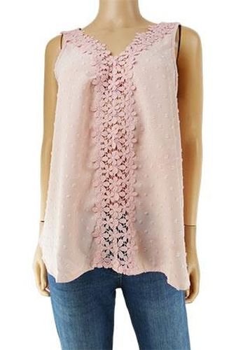 Top sans manches ---Rose-44 - L-Fminin - shein - Modalova