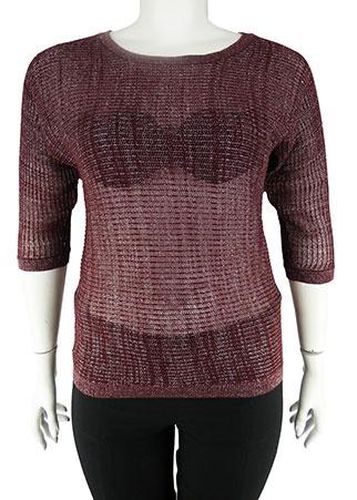 Top manches 3/4---Bordeaux-46 - XL-Fminin - mim - Modalova