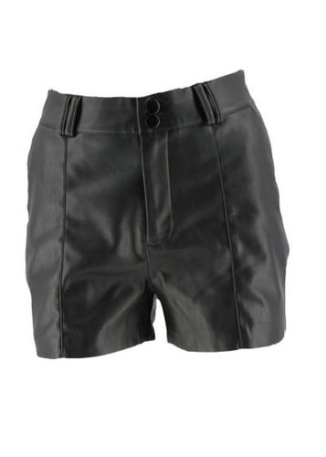 Short simili cuir---Noir-34 - S-Fminin - kiabi - Modalova