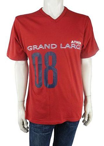 T-shirt manches courtes---Rouge-L-Masculin - athna - Modalova