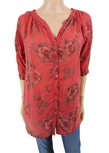 Chemise manches longues---Rose-/-Fminin - m&g - Modalova