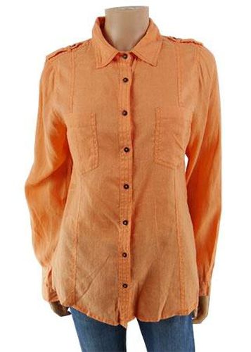 Chemise manches longues---Orange-42 - L-Fminin - c'est beau la vie - Modalova