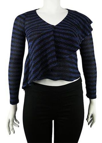 Top manches longues---Bleu fonc-46 - XL-Fminin - zara - Modalova