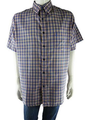 Chemise manches courtes---Bleu fonc-XXL-Masculin - bryan h - Modalova