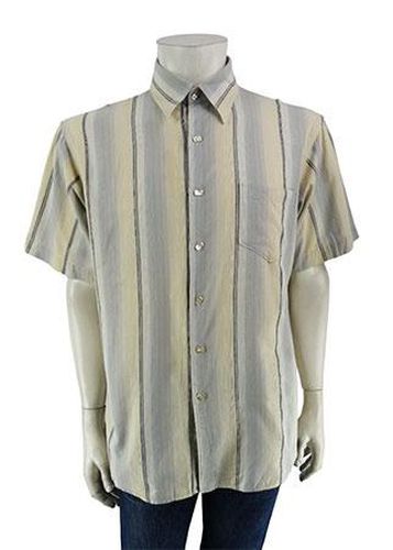 Chemise manches courtes---Beige-XL-Masculin - olly gan - Modalova