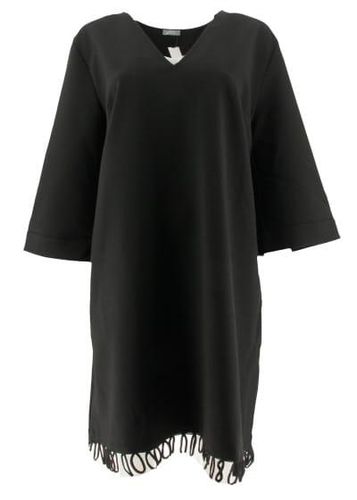 Robe manches 3/4---Noir-44 - L-Fminin - tanas - Modalova