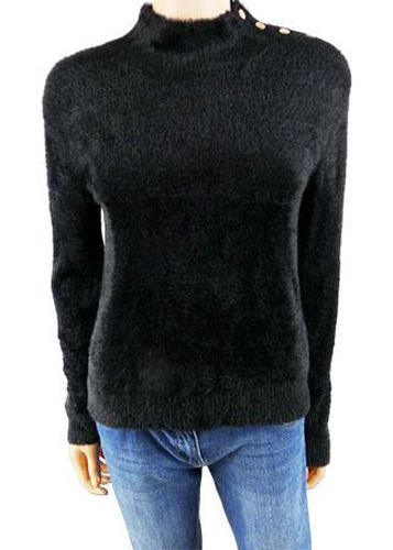 Pull manches longues---Noir-34 - S-Fminin - gemo - Modalova