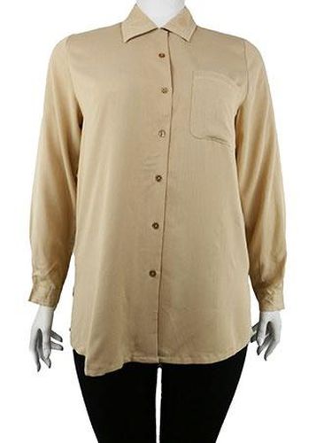 Chemise manches longues ---Beige-46 - XL-Fminin - damart - Modalova