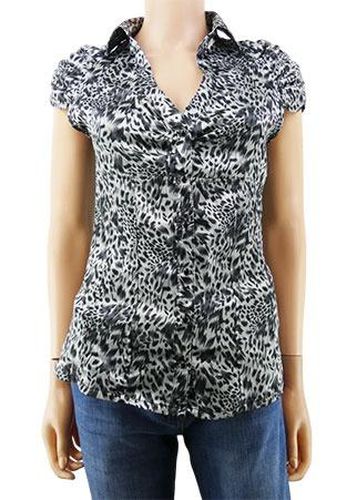 Chemise manches courtes ---Gris-38 - M-Fminin - jennyfer - Modalova