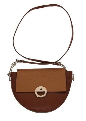 Sac  main bandoulire ---Marron-Basic-Fminin - zara - Modalova