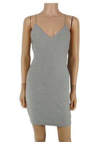 Robe  bretelles---Argent-34 - S-Fminin - h&m - Modalova