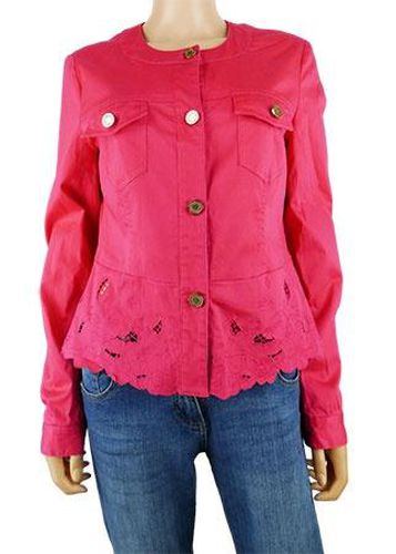 Veste avec broderie---Rose-42 - L-Fminin - bpc - Modalova