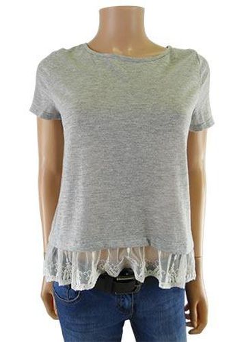 Top manches courtes ---Gris-32 - XS-Fminin - h&m - Modalova