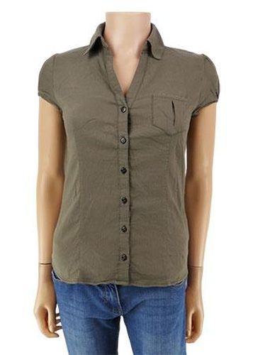 Chemise manches courtes---Basic-34 - S-Fminin - cache cache - Modalova