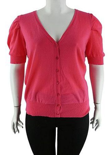 Gilet manches 3/4---Rose-46 - XL-Fminin - ms mode - Modalova