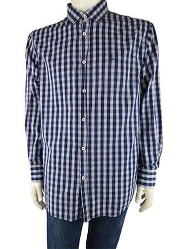 Chemise manches longues---Bleu fonc-XL-Masculin - e-bound - Modalova