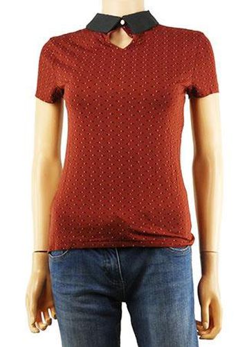 T-shirt manches courtes---Marron-34 - S-Fminin - kiabi - Modalova