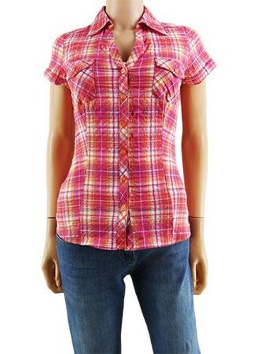 Chemise manches courtes---Rose-38 - M-Fminin - cache cache - Modalova