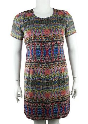 Robe manches courtes---Multicolore-48 - XL-Fminin - gvana - Modalova