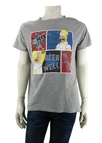 T-shirt manches courtes ---Gris-L-Masculin - the simpsons - Modalova