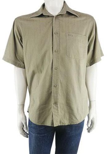 Chemise manches courtes---Kaki-S-Masculin - lee cooper - Modalova