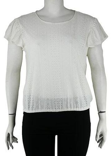 Blouse ajoure manches courtes---Basic-46 - XL-Fminin - billtornade - Modalova