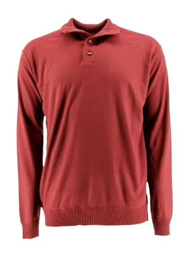 Pull col montant manches longues---Bordeaux-XXL-Masculin - tissaia - Modalova