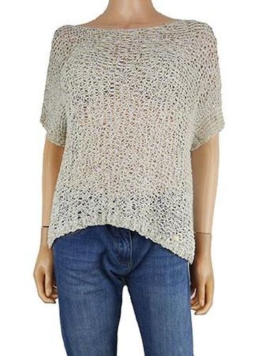 Pull ajour manches courtes ---Argent-42 - L-Fminin - cop. copine - Modalova