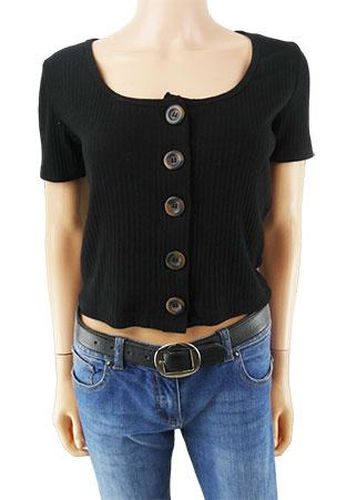 Top manches courtes---Noir-38 - M-Fminin - zara - Modalova