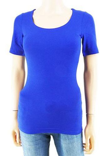 T-shirt manches courtes---Bleu-32 - XS-Fminin - balsan - Modalova