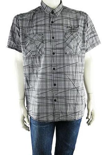 Chemise manches courtes---Gris-XXL-Masculin - armand thiery - Modalova